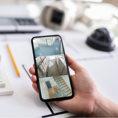 Kansas City security camera feed on cell phone